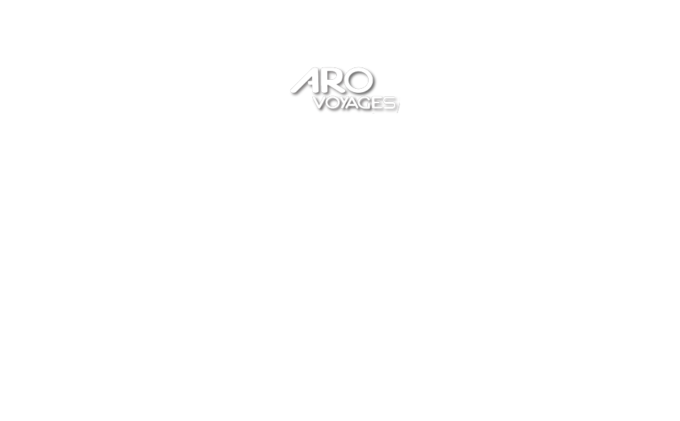 le logo d'AROVoyages avec le slogan "Bâtir ensemble un monde meilleur!"